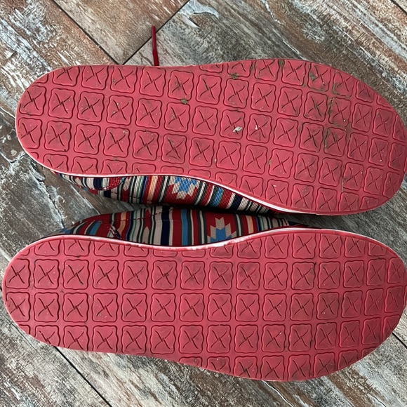 Twisted X Aztec Pattern Lace Up Sneaker Slip On Shoes - Picture 3 of 5